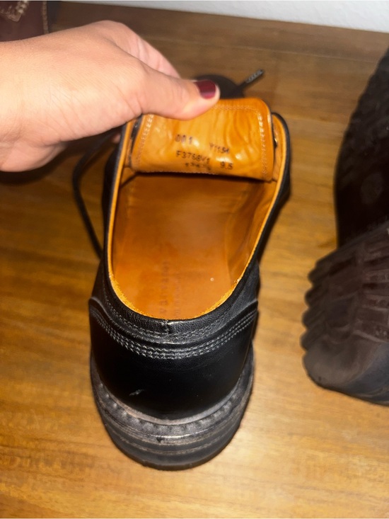 $598 John Varvatos Collection Black Leather Lug Sole Derby Shoes 9.5 main image 4